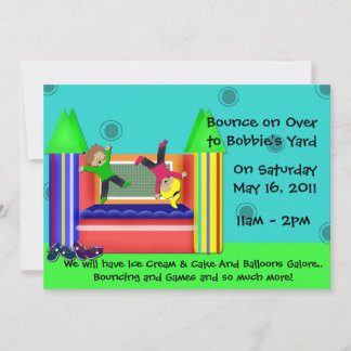 Burg Bounce Einladung