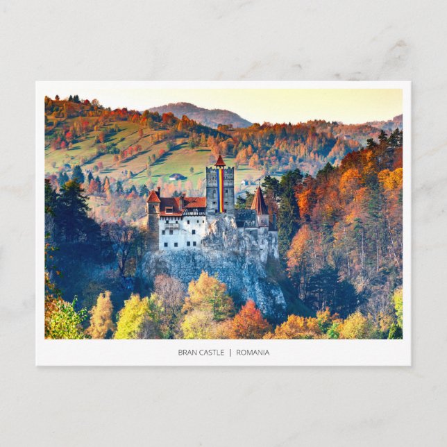Burg Bran, Siebenbürgen Feiertagspostkarte (Vorderseite)