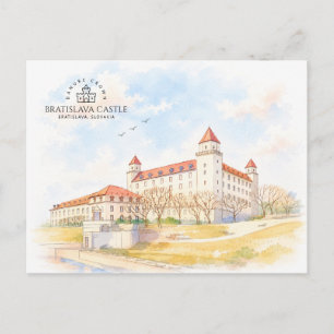 Burg Bratislava, Bratislava, Slowakei, Landschaft Postkarte