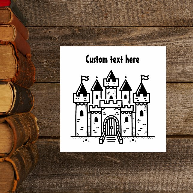 Burg Briefmarke Gummistempel (Von Creator hochgeladen)