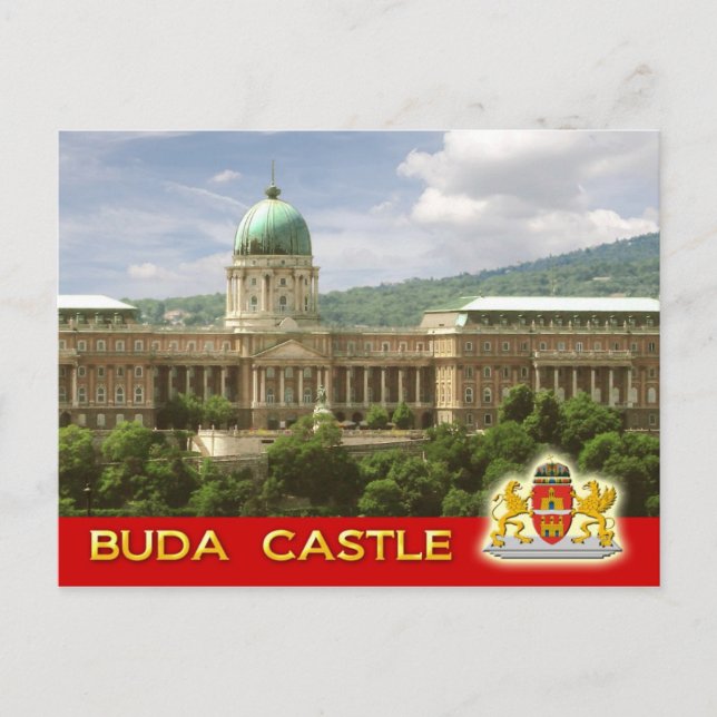 Burg Buda in Budapest, Ungarn Postkarte (Vorderseite)