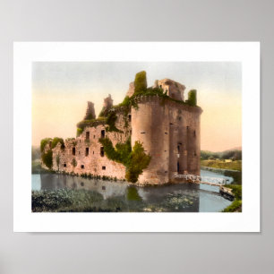 Burg Caerlaverock, Dumfries, Schottland Poster