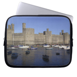 Burg Caernarfon, Gwynedd, Wales (RF) Laptopschutzhülle
