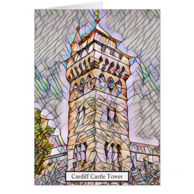 Burg Cardiff Abstraktes Kunstgiesserei (Vorne)