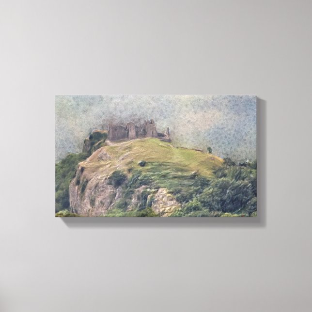 Burg Carreg Cennen Leinwanddruck (Vorderseite)
