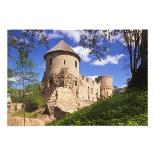 Burg Cesis in Zentral-Lettland. Fotodruck