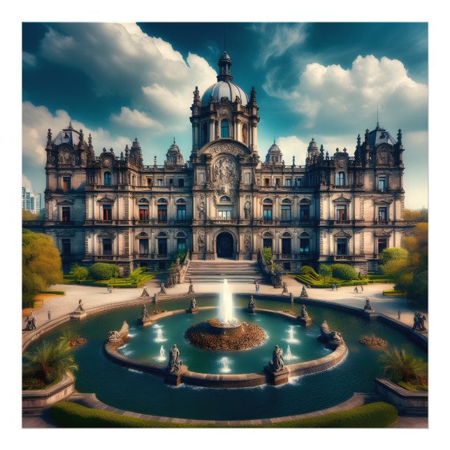 Burg Chapultepec Fotodruck (Vorne)