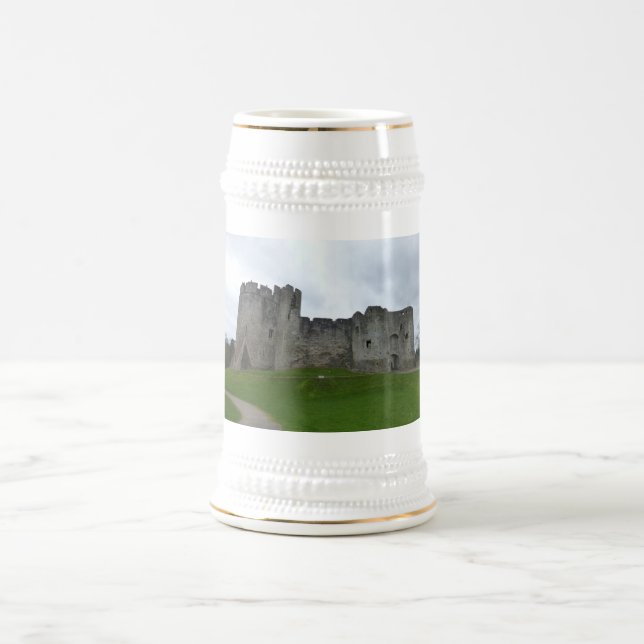 Burg Chepstow Wales Bier Tasse. Bierglas (Mittel)
