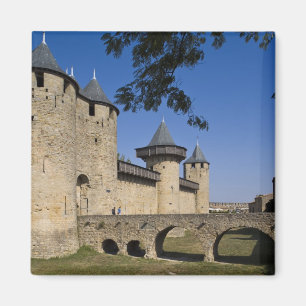 Burg der Grafen, Carcassonne, Aude, Languedoc, Magnet