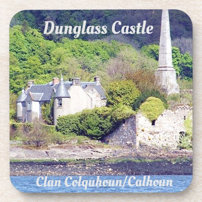 Burg Dunglass - Clan Colquhoun/Calhoun Untersetzer (Vorderseite)