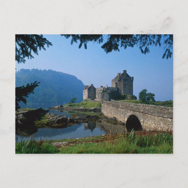 Burg Eilean Donan, Highlands, Schottland 2 Postkarte (Vorderseite)