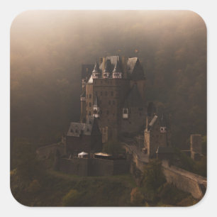 Burg-Eltz-Burg Quadratischer Aufkleber