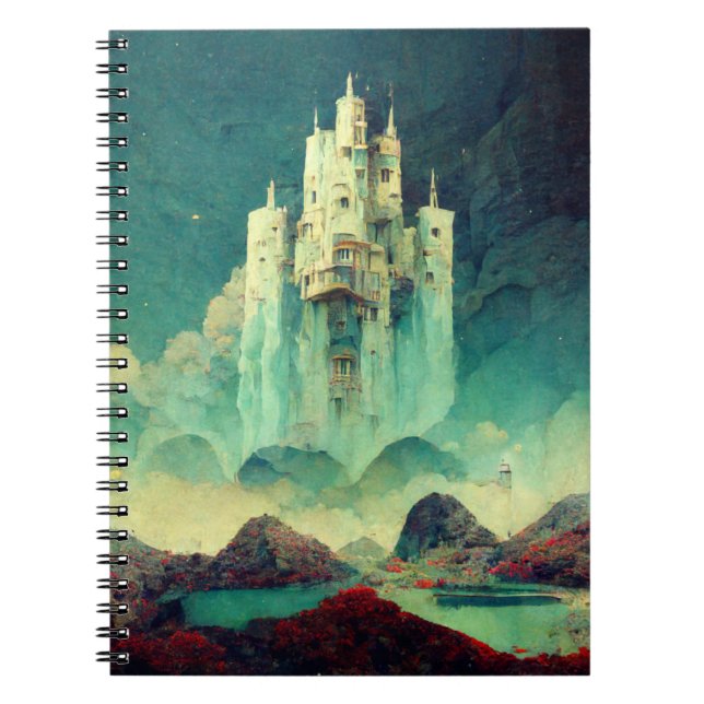 Burg Fantasy Kunst, Dichtung und Musik Notizblock (Vorderseite)