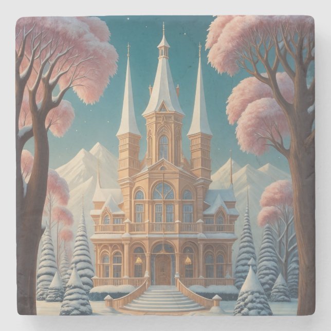 Burg Flüsterträume Steinuntersetzer (Vorderseite)