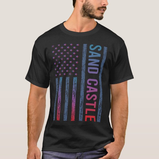 Burg Gradient Flag T-Shirt (Vorderseite)