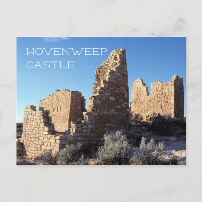 Burg Hovenweep, Nationaldenkmal, ABER Postkarte (Vorderseite)