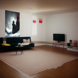 Burg im Winter | AI Art Poster