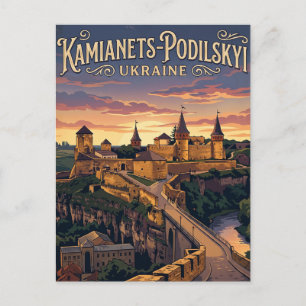 Burg Kamjanetz-Podilskyj Ukraine Postkarte