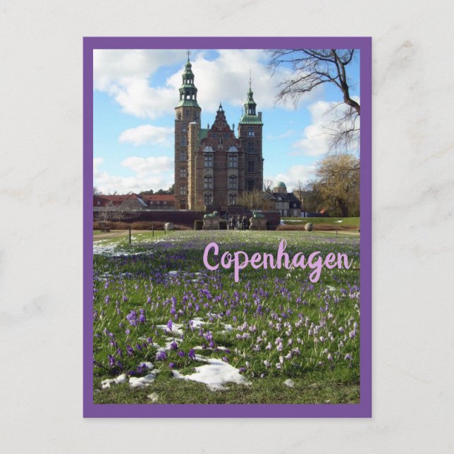 Burg Kopenhagen (Rosenborg-Grundstück) Postkarte (Vorderseite)