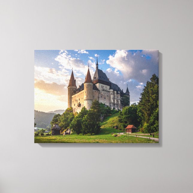 Burg Leinwanddruck (Vorderseite)