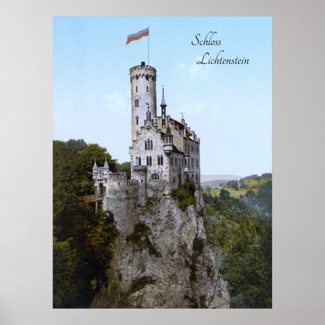 Burg Lichtenstein (1890) Poster (Vorne)