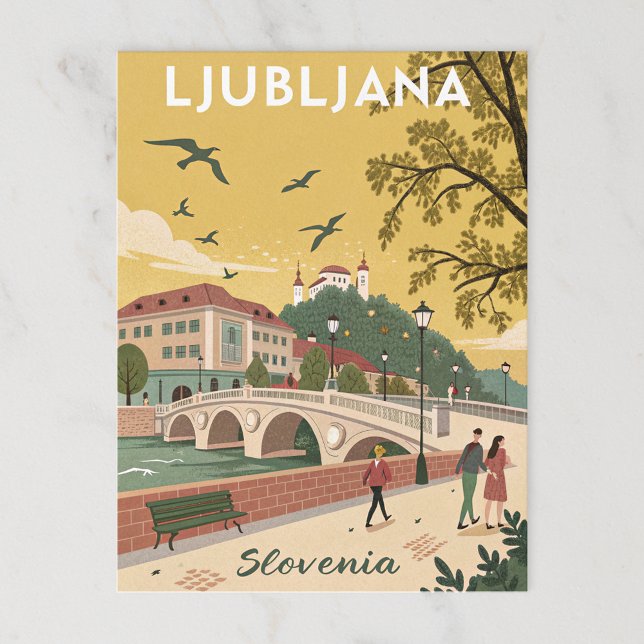 Burg Ljubljana Postkarte (Von Creator hochgeladen)