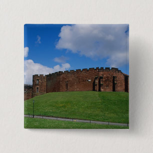 Burg mit Halbmondturm, Chester, Button