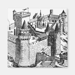 Burg Mittelalter Magnet