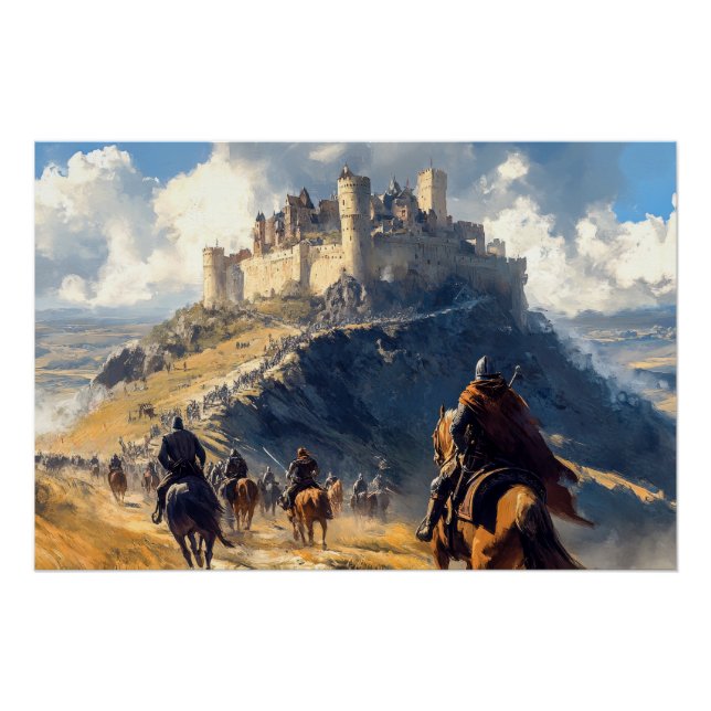 Burg Mittelalter Poster (Vorderseite)