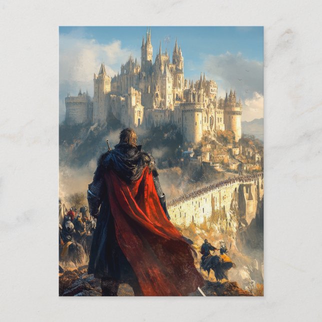 Burg Mittelalter Postkarte (Vorderseite)