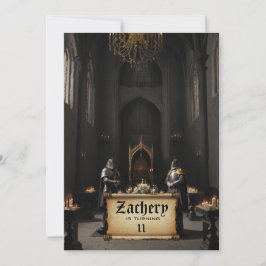 *~* Burg Mittelalterliche Rüstung von KNIGHTS AP88 Einladung