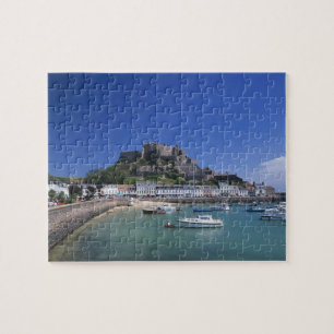 Burg Mount Orgueil und Hafen, Gorey, Jersey
