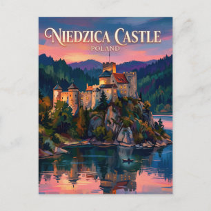 Burg Niedzica (Dunajec-Fluss) Polen Postkarte