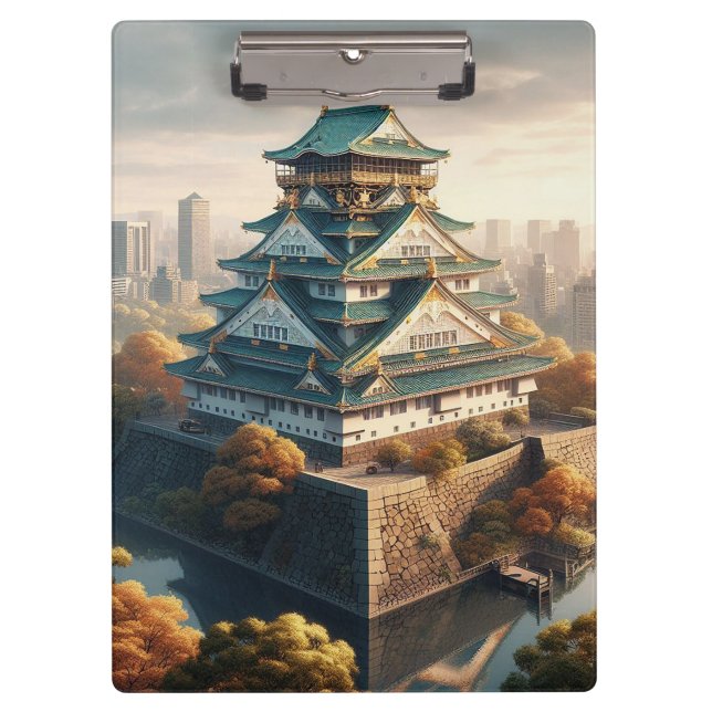 Burg Osaka Burg Japan Landschaft Klemmbrett (Vorderseite)