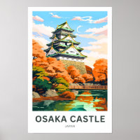 Burg Osaka Japan Reisen Print