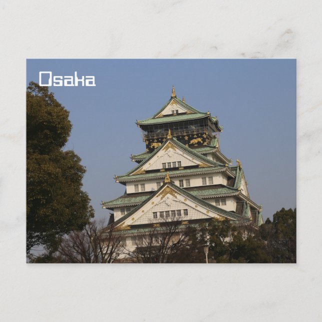 Burg Osaka Postkarte (Vorderseite)