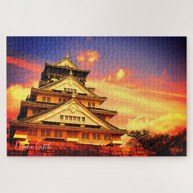 Burg Osaka (Sunset ver.) [Puzzle Jigsaw] (Horizontal)