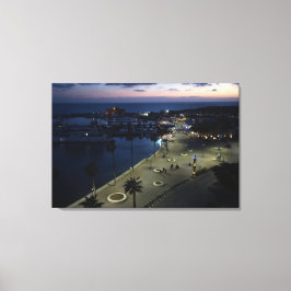 Burg Paphos und Hafen am Abend Leinwanddruck