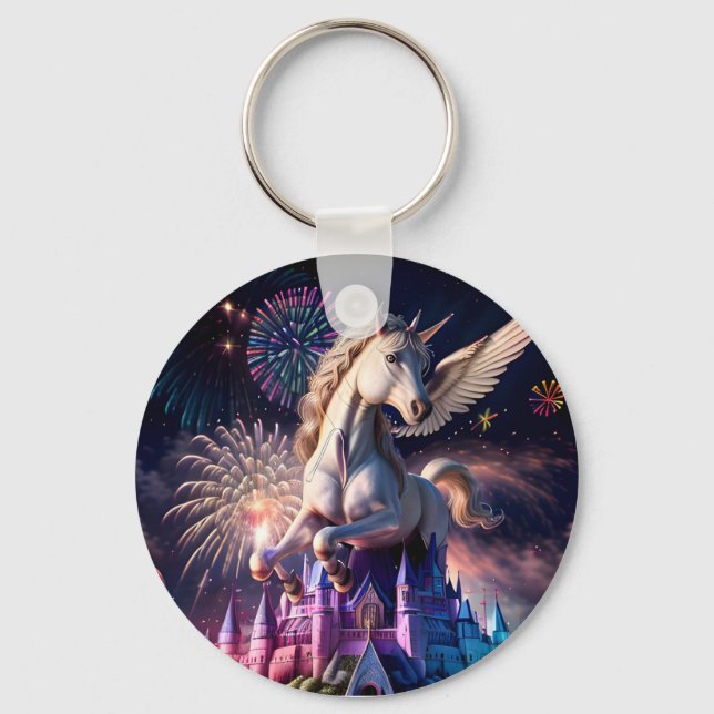 Burg Pegasus Schlüsselanhänger (Vorderseite)