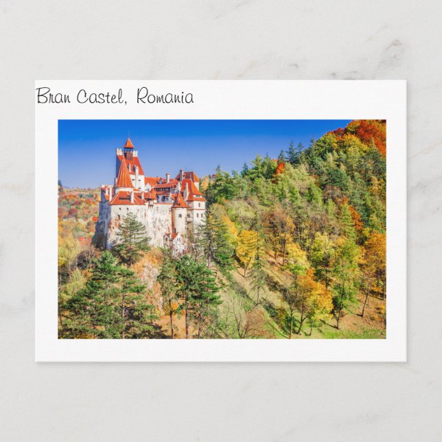 Burg Postcard Bran Rumänien Postkarte (Vorderseite)