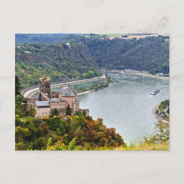 Burg Postkarte (Vorderseite)