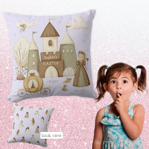 Burg Princess mit Namen Kissen