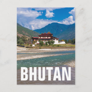 Burg Punakha, Bhutan, Asien Postkarte