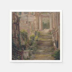 Burg Saint-Cloud Ruins Treppen Serviette
