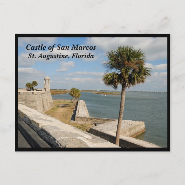 Burg San Marcos Feiertagspostkarte (Vorderseite)