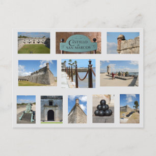 Burg San Marcos Postcard St. Augustine, Fl. Postkarte