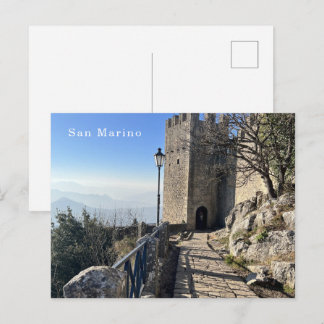 Burg San Marino Postkarte