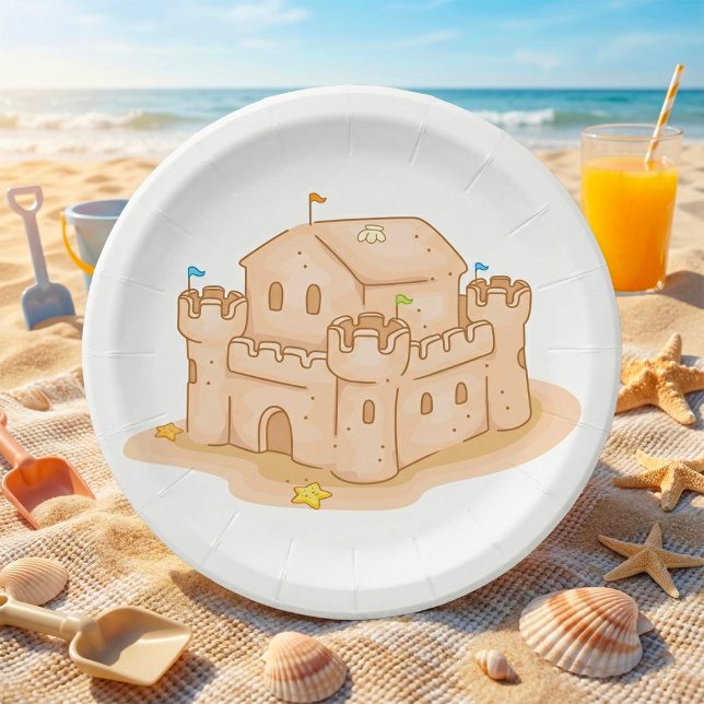 Burg Sand Pappteller (Von Creator hochgeladen)