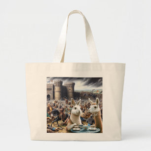 Burg Siege Tea Party Jumbo Stoffbeutel