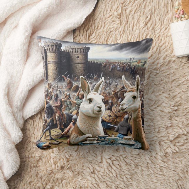 Burg Siege Tea Party Kissen (Decke)